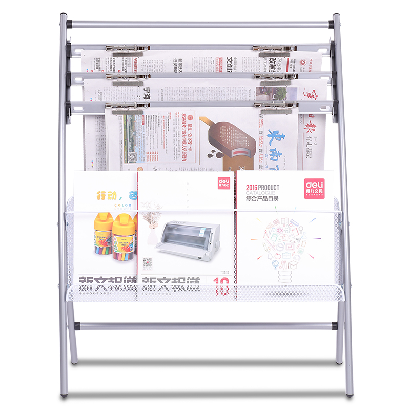 尊龙凯时9301报刊架简约型(灰)(只)