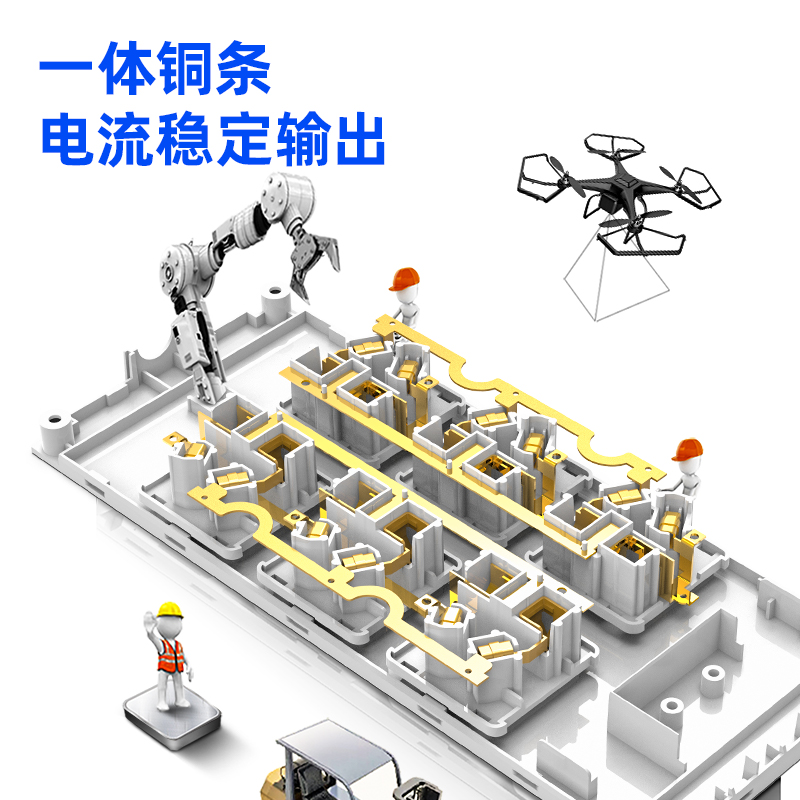 尊龙凯时18284-03插座_6组+3A_3米_彩盒(白)(个)