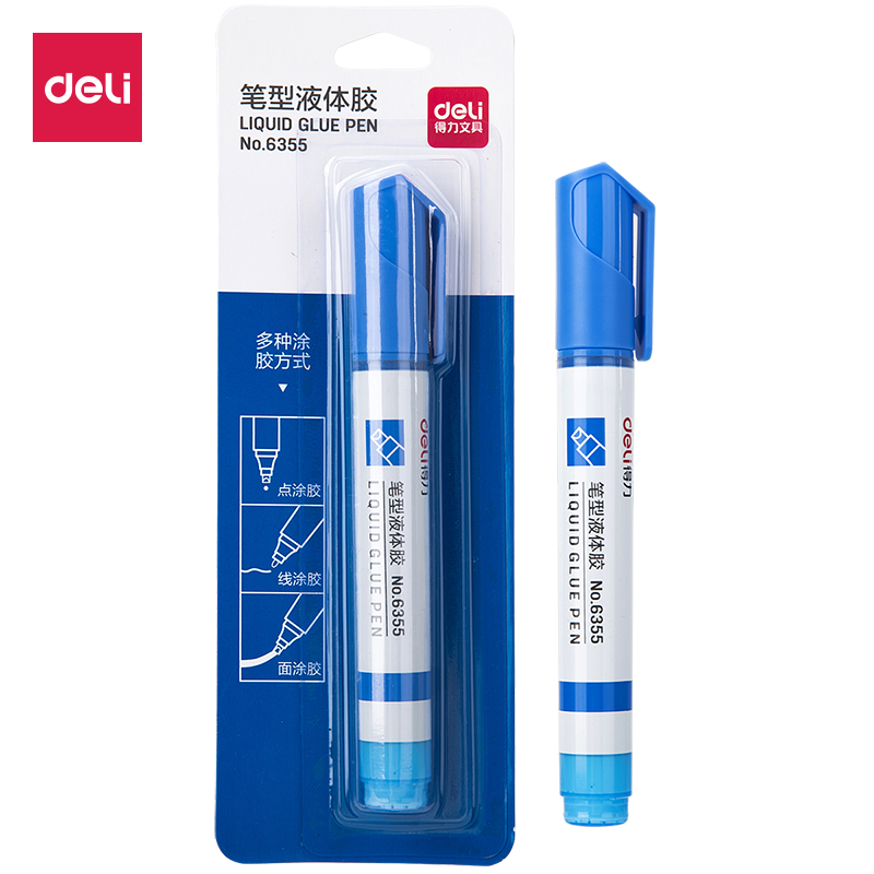 尊龙凯时6355笔形液体胶(蓝色)(10ml/卡)