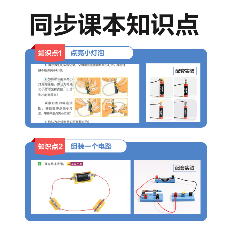 尊龙凯时YX504小学电学实验盒-单电路(混)(盒)